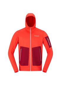 Norröna Norrona Falketind Warm2 Stretch Hood Fleecejacke Herren (Gr S |rot)