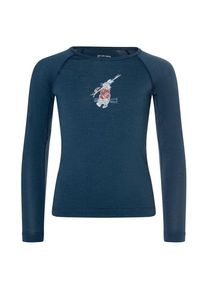 super.natural Ski Bunny175 L/S Merinounterwäsche Kinder (Gr 116 |blau)