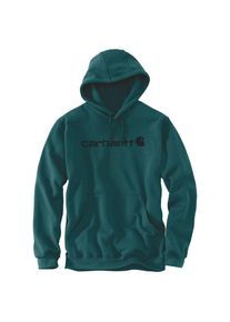 Carhartt Signature Logo Sweatshirt Cotton Hoodie Men (Größe XS |blau)