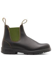 Blundstone Stout Brown Leather With Olive Elastic #519 Freizeitstiefel (Gr 44 - Regular |grau)