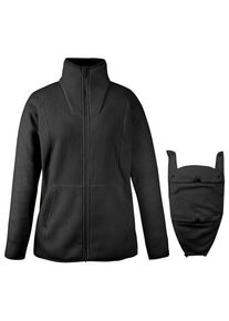 Mamalila Fleece-Tragejacke Basel Fleecejacke Damen (Gr XXL |schwarz)