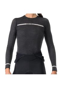 Castelli Merino Seamless Baselayer Merinounterwäsche Damen (Gr L/XL |schwarz/grau)