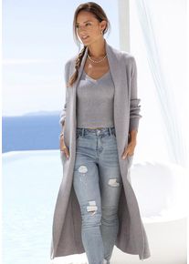 Lascana Longstrickjacke mehrfarbig Gr. 32/34 für Damen. Figurumspielend. Nachhaltig.