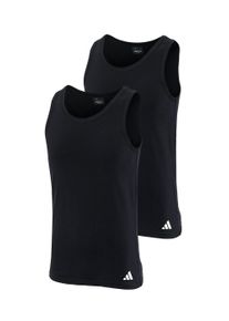 Tanktop adidas Sportswear "Active Flex Cotton", Herren, Gr. M, schwarz (000, schwarz), Obermaterial: 95% Baumwolle, 5% Elasthan, unifarben, k&ouml;rpernah h&uuml;ftbedeckend, Rundhals, Tops Tanktop, Baumwoll-Mix, elastisch, Rundhalsausschnitt