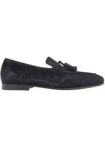 Santoni Loafer - Suede Carlos Tassel Loafer - Gr. UK_5_5 - in Blau - f&uuml;r Damen