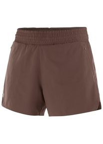 Laufshort Salomon SHKout Core 2in1 4 Damen (Gr L |braun)
