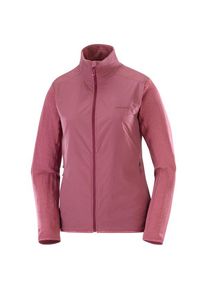 Salomon Essential Lightwarm Hybrid Fleecejacke Damen (Gr S |rot/rosa)