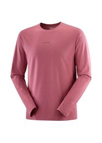Longsleeve Salomon Trackline L/S Tee Herren (Gr XL |rosa/rot)