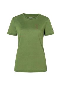 T-Shirt super.natural Gipfelgl&uuml;ck Tee Damen (Gr L |oliv/gr&uuml;n)