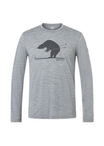 super.natural Ski Karl L/S Longsleeve Herren Wandern (Gr XL |grau)