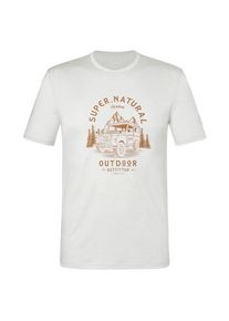 Merinoshirt super.natural Landi Bio Jersey Tee Herren (Gr M |weiß)