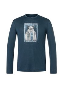 super.natural Bearski L/S Longsleeve Herren (Gr XL |blau)