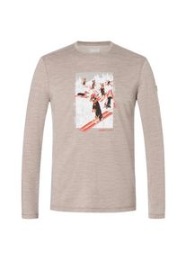 Longsleeve super.natural Dachshund Party L/S Herren (Gr XL |grau)