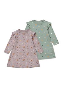 Tchibo - 2 Kinder-Nachthemden - Baby - Gr. 86/92 - rosa