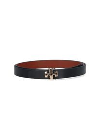 Tory Burch Gürtel - Reversible Logo Belt Black - Gr. XL - in Schwarz - für Damen