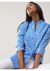 Walbusch Extraglatt-Bluse Kelchkragen