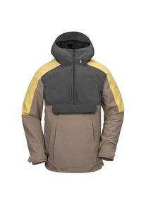 Skijacke Volcom Brighton Pullover Herren (Gr S |braun |wasserdicht)