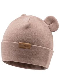 Sterntaler Beanie mit Ohren Mütze Kinder (Gr 51 cm |braun)