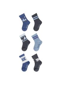 Sterntaler Socken 6-Pack Multifunktionssocken Kinder (Gr 23-26 |grau/blau)
