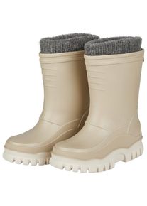 Sterntaler Gummistiefel Uni Gefüttert Gummistiefel Kinder (Gr 26/27 |beige |wasserdicht)