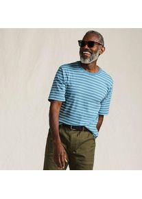 LANDS' END Super-T Kurzarm-Shirt, Classic Fit, Herren,  Blau, Baumwolle, by Lands' End