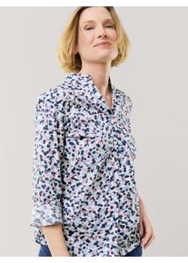 Walbusch Extraglatt-Bluse Kelchkragen