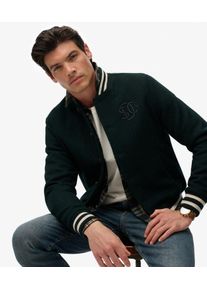 Superdry Herren Varsity Monogram Wollmix-bomberjacke Green - Gr&ouml;&szlig;e: M 1020203500105H1N002