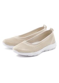 Lascana Sneaker Ballerinas beige Gr. 35 für Damen