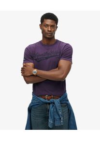 Superdry Herren L&auml;ssiges Heritage Brand T-shirt Purple - Gr&ouml;&szlig;e: M 10404055032615OH002