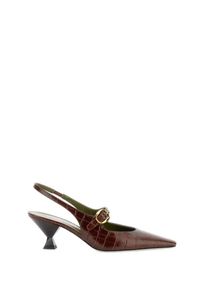 Maria Luca Hohe Schuhe - Natalia Sling Back - Gr. 38,5 (EU) - in Braun - für Damen