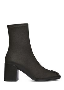 Courr&egrave;ges Courr&egrave;ges Stiefel - Black Ankle Boots With Square Toe - Gr. 36 (EU) - in Schwarz - f&uuml;r Damen