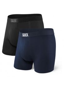 SAXX Ultra Super Soft Boxer Brief Fly 2-Pack Kunstfaserunterwäsche Herren (Gr XXL |blau)