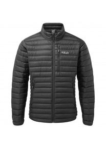 Daunenjacke Rab Microlight Jacket Herren (Gr XL |schwarz/grau)