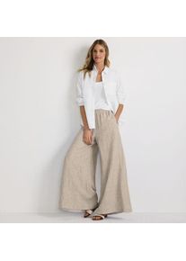 LANDS' END Palazzohose aus reinem Leinen, Damen,  Wei&szlig;, Leinen, by Lands' End