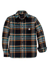 Carhartt Flannel L/S Plaid Shirt Hemd Herren (Gr XL |schwarz)