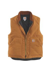 Kunstfaserweste Carhartt Insulated Rib Collar Vest Herren (Gr S |braun)