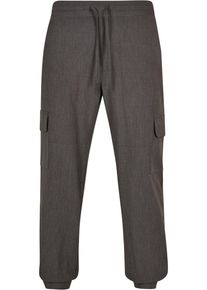 Urban Classics Herren Jogginghose "Urban Classics Herren Comfort Military Pants", grau, Gr. L, unifarben, 62% Viskose, 34% Polyester, 4% Elasthan,