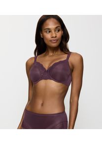 Triumph Damen Minimizer-BH "Ladyform Soft W X", Gr. 75, lila, Microtouch, Spitze, Obermaterial: 43% Polyamid, 40% Polyester, 17% Elasthan, unifarben,