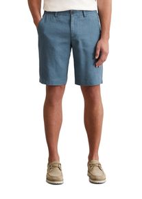 Marc O'Polo MARC O'POLO Herren Shorts "aus reinem Leinen", grau, casual, Gr. 34, unifarben, Obermaterial: 100% Leinen, Hosen