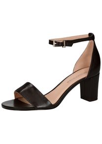 Peter Kaiser Damen Riemchensandale "Peter Kaiser Sandalen Nappaleder", Gr. 35,5, schwarz, Nappaleder, elegant, Schuhe