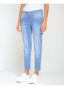 Gang Damen Relax-fit-Jeans "Gang Jeans Relaxed Fit 94AMELIE CROPPED", blau, Gr. 28, 87, 5% Baumwolle, 9% Polyester, 3, 5% Elasthan, Jeans