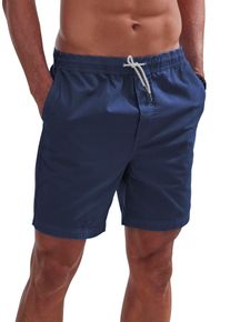 Shorts John Devin "Bermuda", Herren, Gr. L, N-Gr, blau (navy), Web, Obermaterial: 97% Baumwolle, 3% Elasthan, unifarben, regular fit kurz, Hosen Shorts, kurze Hose aus elastischer, gewebter Baumwollqualit&auml;t, Topseller