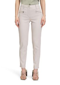 Betty Barclay Damen Stoffhose "Betty Barclay Perfect Body-Hose mit Reißverschlusstaschen", grau, klassisch, Gr. 48, Obermaterial: 52% Baumwolle, 46%