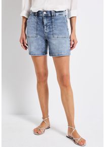 Street One Damen Slim-fit-Jeansmid blau random washed, casual, Gr. 34, unifarben, Jeans, 81% Baumwolle, 16% Polyester, 3% Elasthan, Jeans, aus