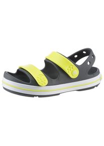 Crocs Kinder Badesandale "Crocband Cruiser Sandal", Gr. 29, gelb, Croslite, kontrastfarbene Details, sportlich, Schuhe, Sommerschuh, Sandalette,