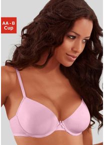 Lascana Damen Push-up-BH "perfect basic", Gr. 80, rosa, Microtouch, Obermaterial: 85% Polyamid (TACTEL), 15% Elasthan (LYCRA), Basic, BHs, mit Bügel