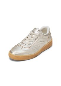 Marc O'Polo MARC O'POLO Damen Sneaker "aus edlem Rindleder", Gr. 39, silber, Obermaterial: 100% Leder (Rind), unifarben, Schuhe