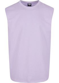 Urban Classics Herren T-Shirt "Urban Classics Herren Open Edge Sleeveless Tee", lila, casual, Gr. XXL, unifarben, 100% Baumwolle, Shirts