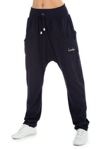 WINSHAPE Damen Haremshose "UNISEX 4Pocket Pants WH13", blau, Gr. M, 90% Baumwolle, 10% Elasthan, Hosen