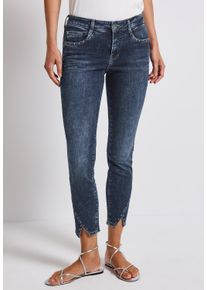 Street One Damen 5-Pocket-Jeans "Style YORK"dunkelblau wash, casual, Gr. 25, unifarben, Denim/Jeans, Obermaterial: 89% Baumwolle, 8% Polyester, 3%